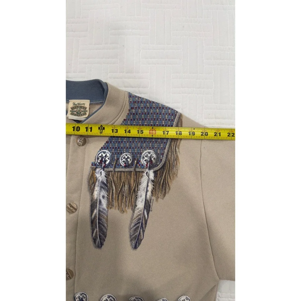 Fred Harvey‎ Trading Company Grand Canyon Feather Fleece Jacket Tan Women L/XL
